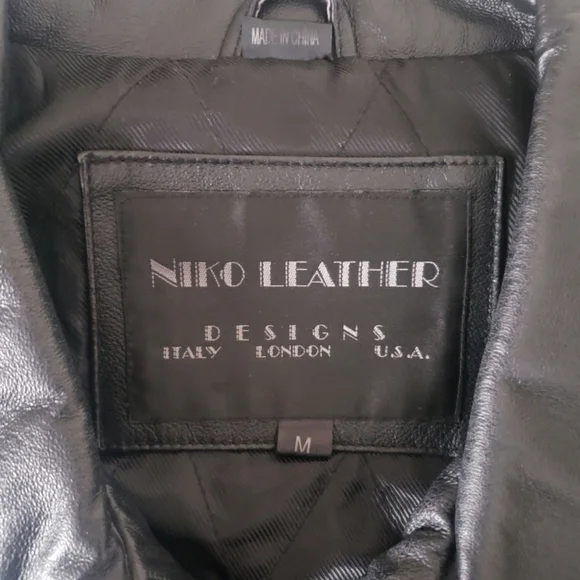 Vintage Niko Genuine Leather Designs Jacket